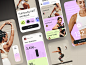 Fitness app design by Anastasia Golovko on Dribbble