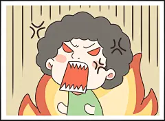 甲状腺 甲状腺肿大 发火 易生气 配图 小插画