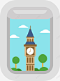 卡通英国大本钟窗口高清素材 免费下载 设计图片 页面网页 平面电商 创意素材 png素材