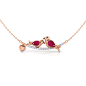 Embrace Love Birds Diamond Necklace