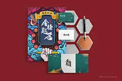 金榜题名名片海报信文创企业vi展示样机 (2)