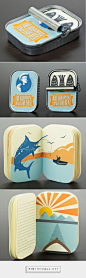 Brilliant Tin Can Packaging For Hemingway's Classic ‘The Old Man And The Sea’ via DesignTAXI.com curated by Packaging Diva PD.: 