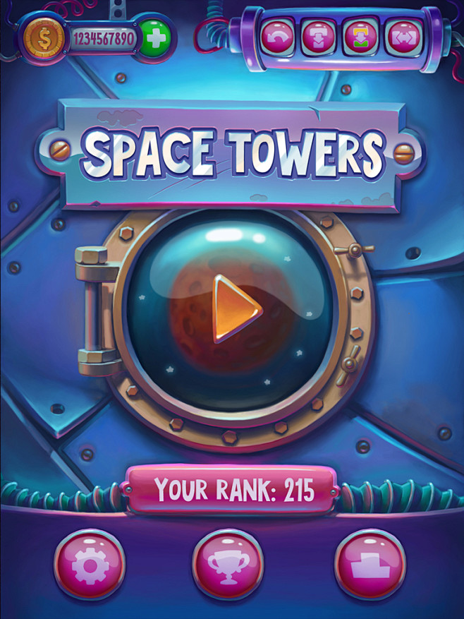 Space Towers : UI th...