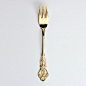 日本餐具品牌SALUS 复古雕花镂空不锈钢叉子