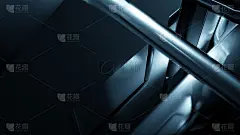 一个抽象的科幻背景的3d渲染插图。用于名片模板、名片、邀请函、广告、横幅、商业用途