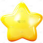 星星系列黄色静态贴纸