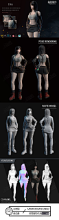 《最终幻想》蒂法|同人|角色设计|建模|蒂法|最终幻想-3D模型作品图片素材