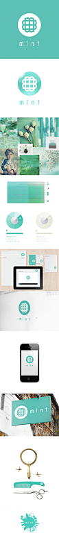 identity / branding / Mint Salon Design