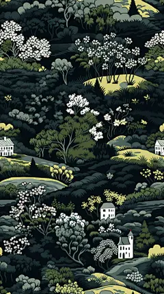 海边树木古风山水花朵树木壁纸