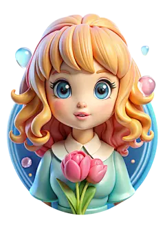 立体人物素材图AI图