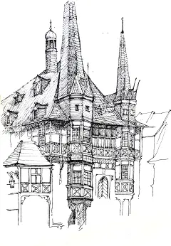 中世纪建筑速写