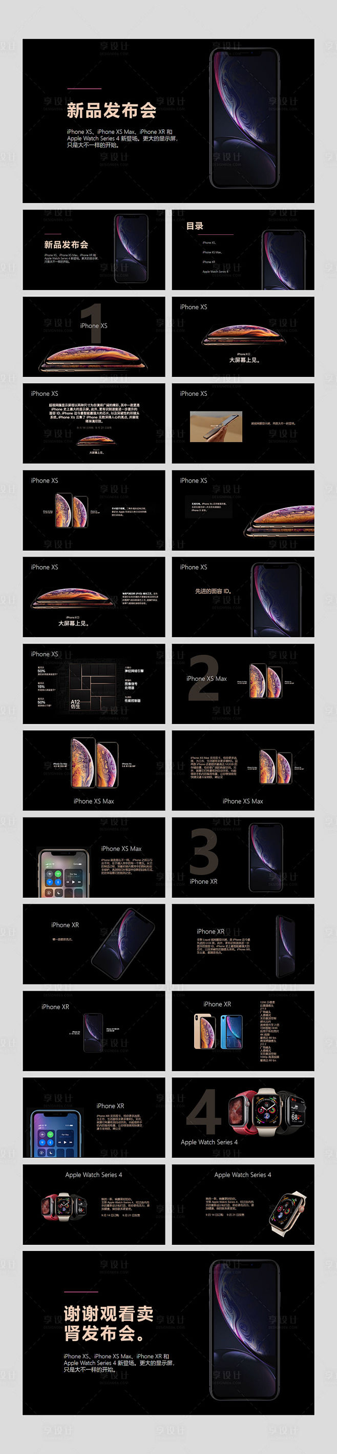 iPhone新品发布会宣传PPT-素材库-sucai1.cn