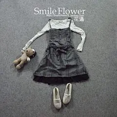 【爱！|四月物语格子布低调华丽黑纱边~飘带~爆美抹胸连衣裙】