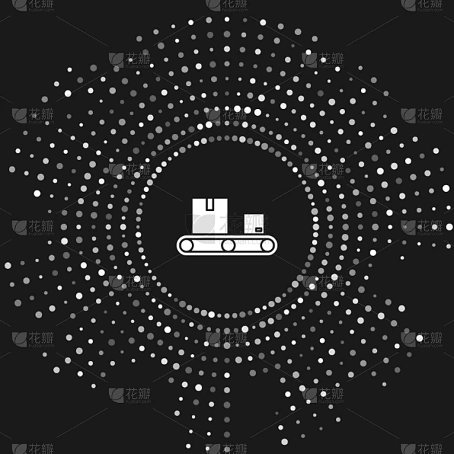 传送带,图标,白色,纸箱,圆形,纸板,机会,顺序,技术素材-花瓣网