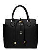 V241Z Michael Kors  Large Miranda Leather Tote