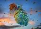 Render Experiment on Behance