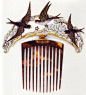 Bluebird haircomb by Lucien Galliard