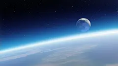 地球 月亮 苹果桌面壁纸