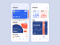 Financing App Volume 8 | Daily UI illustration charts chart product ios wallet banking minimal clean colors financing finance uidesign ux ui app craftwork