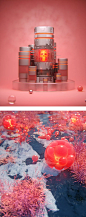 C4D_everydays render-- April 2017|三维|动画/影视|okianyumi - 原创作品 -c4d教程 .c4d文件 下载 cinema4d模型  material