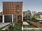 多文化家庭的住宅：M住宅
Germany  Concrete  Berlin  Peter Ruge

M宅是位于柏林中心的一座住宅，业主是一户日本-德国人组成的知识分子家庭。矩形的基地东西长40m，南北长15m。建筑师通过沿街立面上的木格栅，让住宅与周围的别墅环境融合在一起。