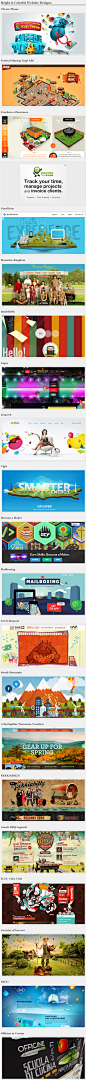 20 Examples of Bright and Colorful Website Designs - DesignModo20个彩色设计网页。