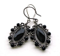 marquise onyx earrings by annie-jewelry@北坤人素材