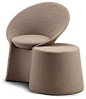 Flou Remy Chair and Pouf