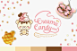 Creamii Candy Identity & Branding : This project was done for "Creamii Candy", an online shop that sells cute gift and novelty items as well as stationery. The client had an existing idea for a mascot to use on their website and I was commis