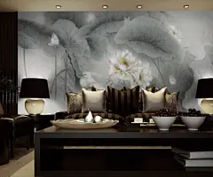 新中式风格壁纸 鸟语花香的新居室感受