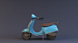 Vespa, Eric Ujfalussy : My classic take on a vespa, using a combination of references and my own ideas. Couple days of modeling, and a few days of texturing work accumulated over time. I learned a lot from this project, more on UDIM, and massive amounts o