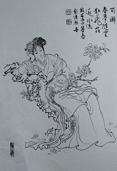 伊人a采集到❀·工笔画◇白描卷