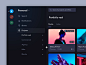 Account/team switcher animation : Concept exploration for the account/team switcher in the Frame.io web app. The idea is adding very subtle color to the sidebar background based on the logo of the account. That would add more perso...