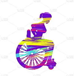 为残障人士创造社交活动海报。矢量插图。