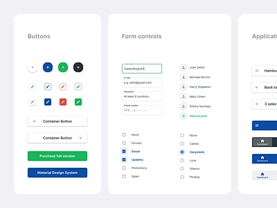 Figma Material Design UI kit - Freebie - App 模板库 app ui figma material ...