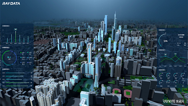 数据可视化fui、fud、智慧城市