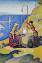 Women at the Well, Opus 238 by Paul Signac 布面油画