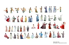 2D古风人物组合SU模型下载_sketchup模型免费下载_素模网