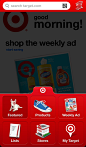 Target购物清单应用程序界面设计 购物手机界面