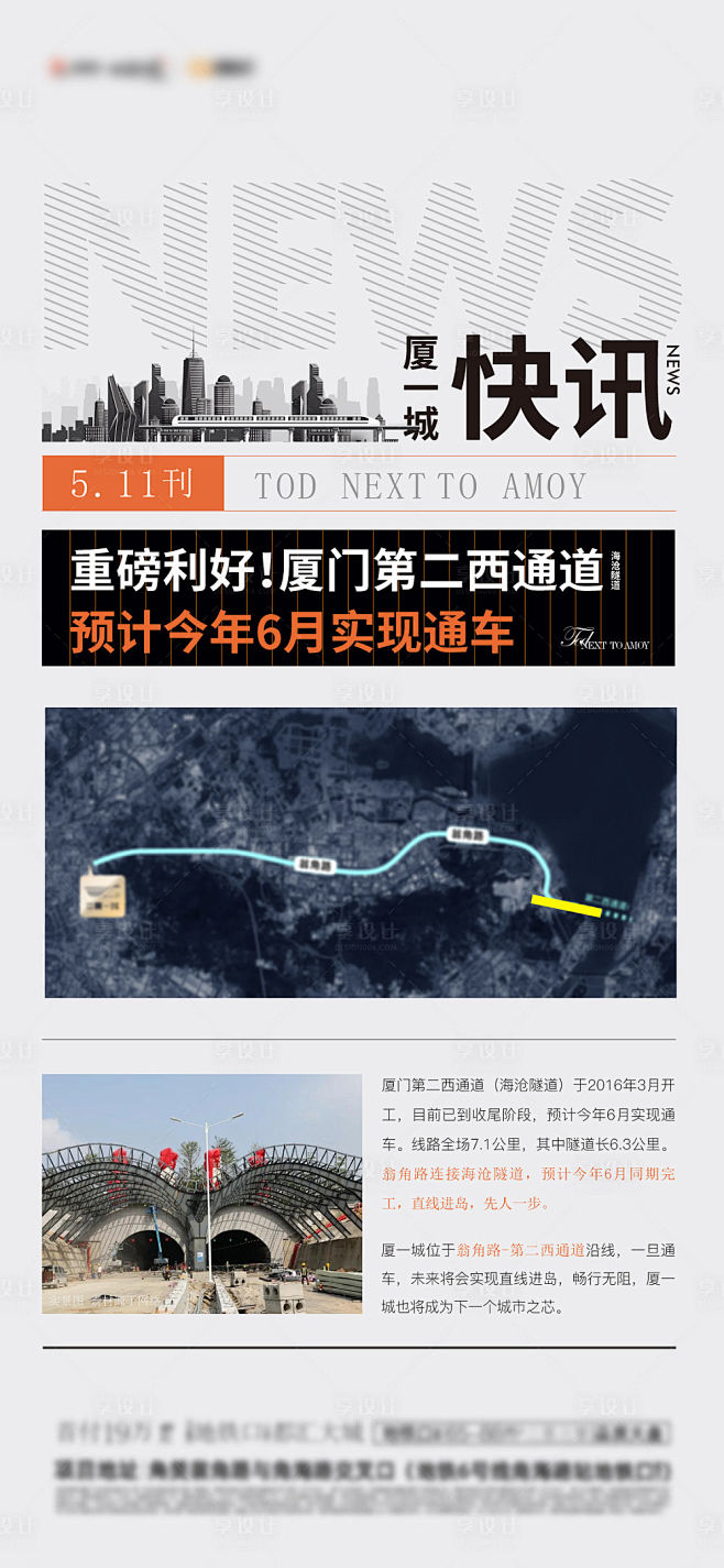 房地产地铁商业新闻快讯大字报海报AI广告...