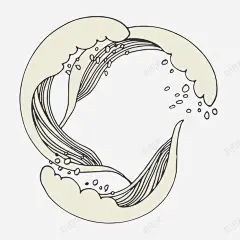 海浪花环手绘简图高清素材 创意 大海 手绘图 水浪 海水 海浪 简图 花环 元素 免抠png 设计图片 免费下载 页面网页 平面电商 创意素材