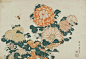 浮世绘大师葛饰北斋笔下的花卉  |  他的绘画风格对后来的欧洲画坛影响很大，德加、马奈、梵高、高更等许多印象派绘画大师都临摹过他的作品。 ​​​​
