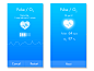 App UI for measuring pulse and blood oxygen levels
