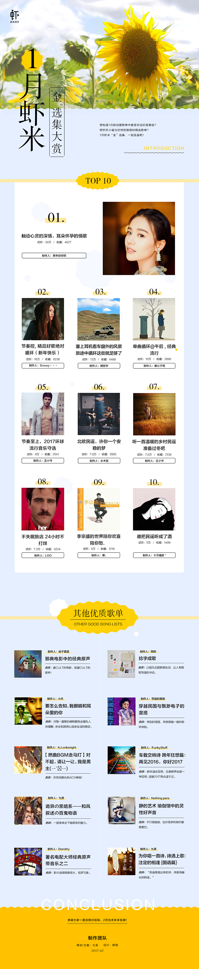 1月虾米金选集大赏