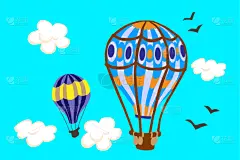 飞艇,旅途,篮子,浪漫,云,热气球,天空,冒险,探险