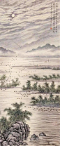 陶冷月山水精品50幅，月色撩人！_视频_技巧_传统 : 其绘画的特点是在承传中国传统文人笔墨的基础上，又融入西画的明暗和透视技巧。 为了有别于日光下的山水画，陶冷月画月色朦胧中的景物时，参照张僧繇、杨升的"没骨"法，吸取水彩画中干画法等技巧，逐层着色，采用勾、…