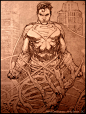 Man of Steel (DC)︰ Cover Pencil(D9F4A) by andybrase - 来自花瓣： @治愈星期五