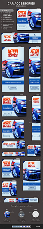 Car Accessories Banners - Banners & Ads Web Elements