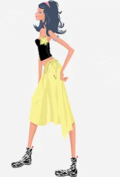 插画美女侧影矢量图高清素材 png 设计图片 免费下载 页面网页 平面电商 创意素材 png素材