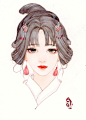 〔 古风水彩美人 〕 作者' 白岫
